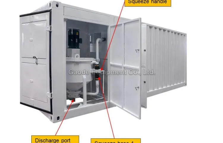 Gaodetec GMA2X300/1000 Containerized Colloidal Grout Mixer with Agitator Machine for Sale